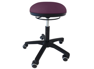 Image de Tabouret d'animatrice confort Urban - Prune